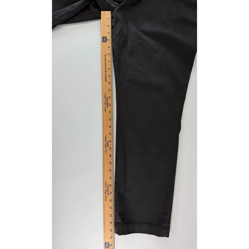 Banana Republic Fulton Chino Mens 38x32 Charcoal Gray Stretch Pants Straight